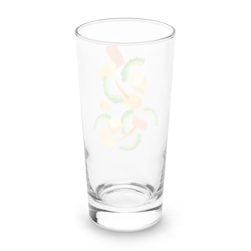 のぐちさきのごーやちゃんぷるー Long Sized Water Glass :back