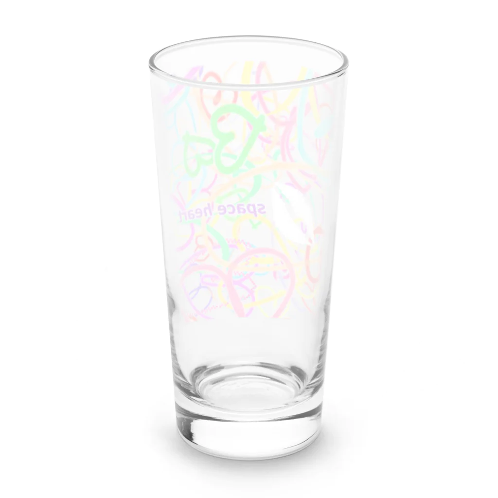 ZORUMEKIA あぞじぃーからの（zorumekia369）の宇宙ハート2💓 Long Sized Water Glass :back