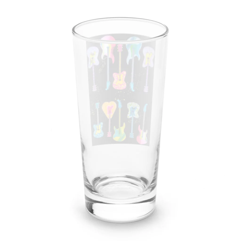 Rock★Star Guitar School 公式Goodsのサイケ🎸ギター Long Sized Water Glass :back