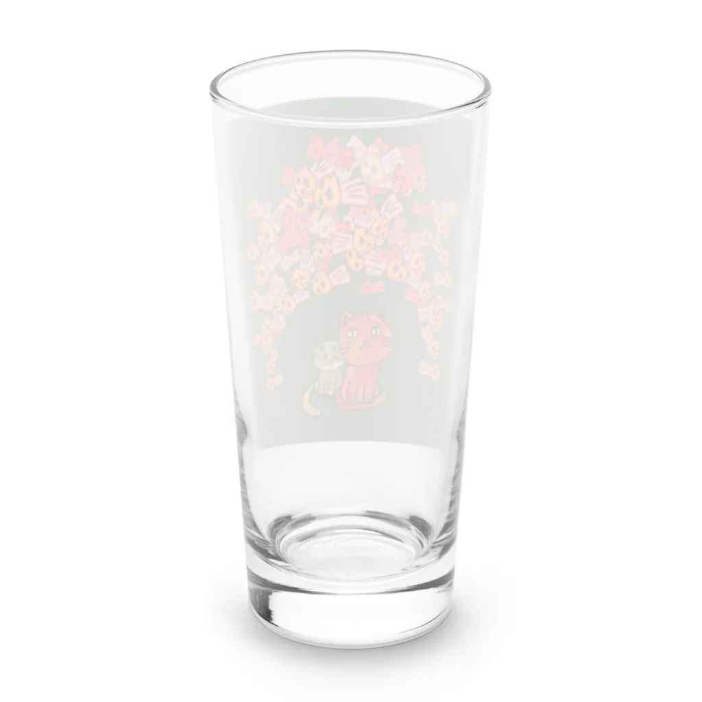 もののけのたぐいのもののけさびねこねこ Long Sized Water Glass :back