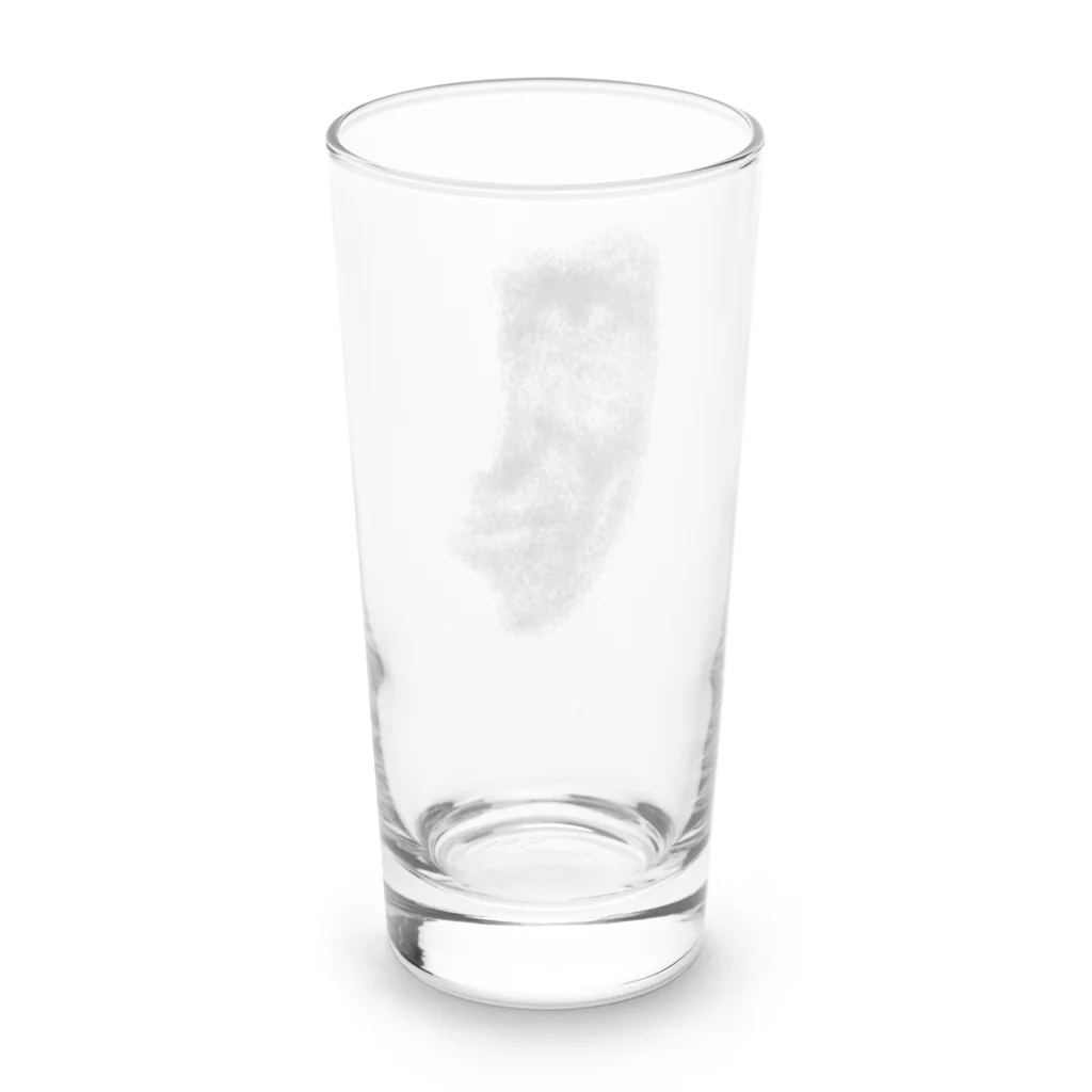 謎モノ店の点描の男 Long Sized Water Glass :back