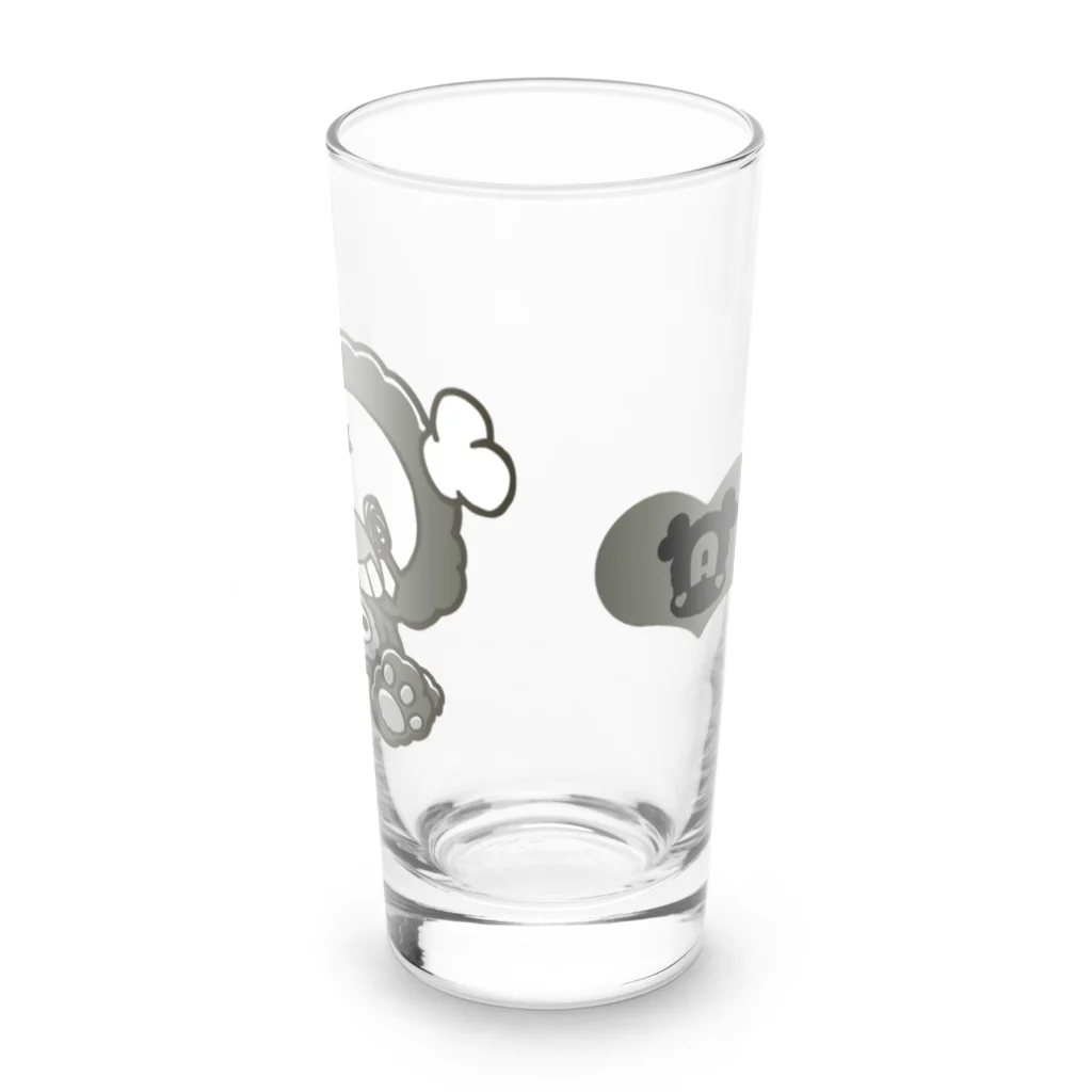 ♡ぷいくまグッズ♡のぽきぽきくまたん💀 Long Sized Water Glass :back