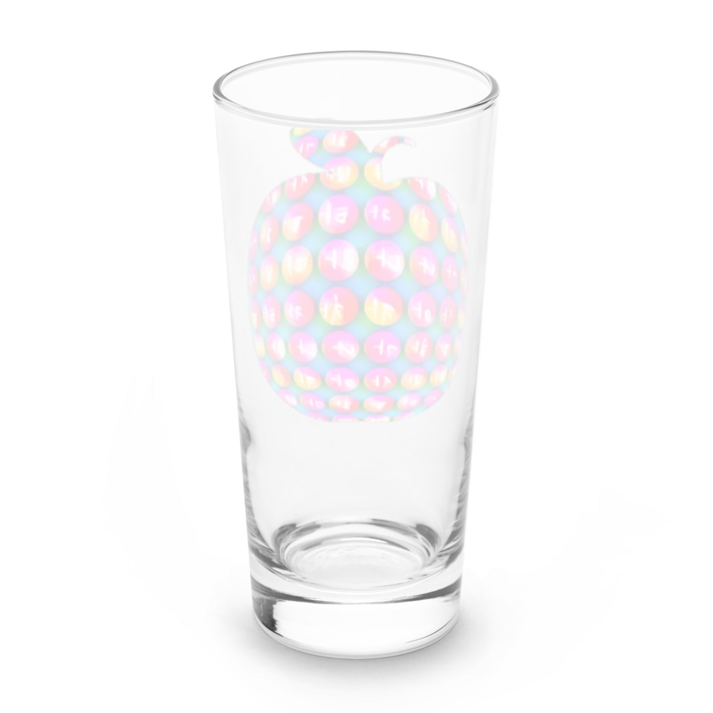 LalaHangeulのりんごスター　~ハングルシリーズ~ Long Sized Water Glass :back