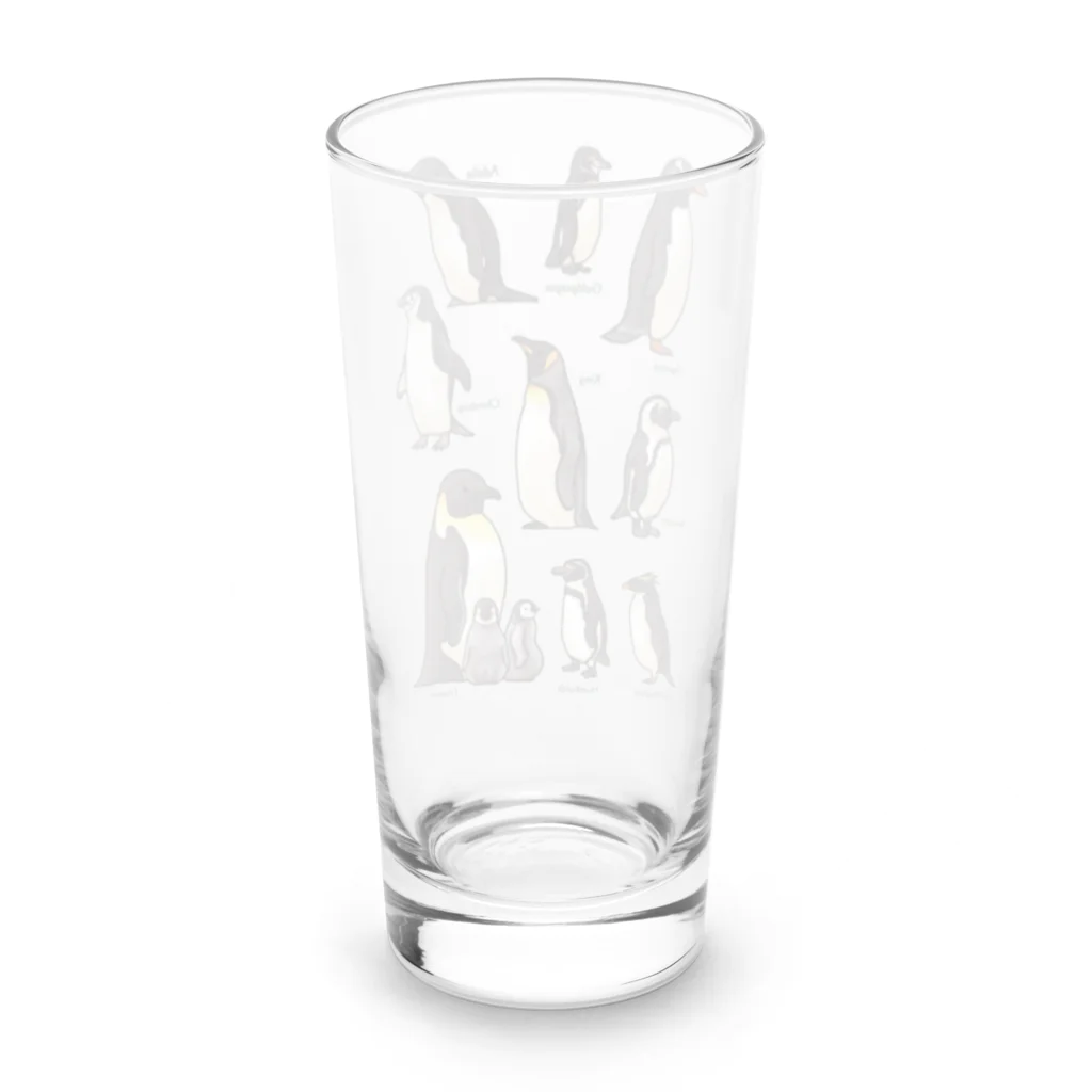 huroshikiのペンギンだらけ Long Sized Water Glass :back