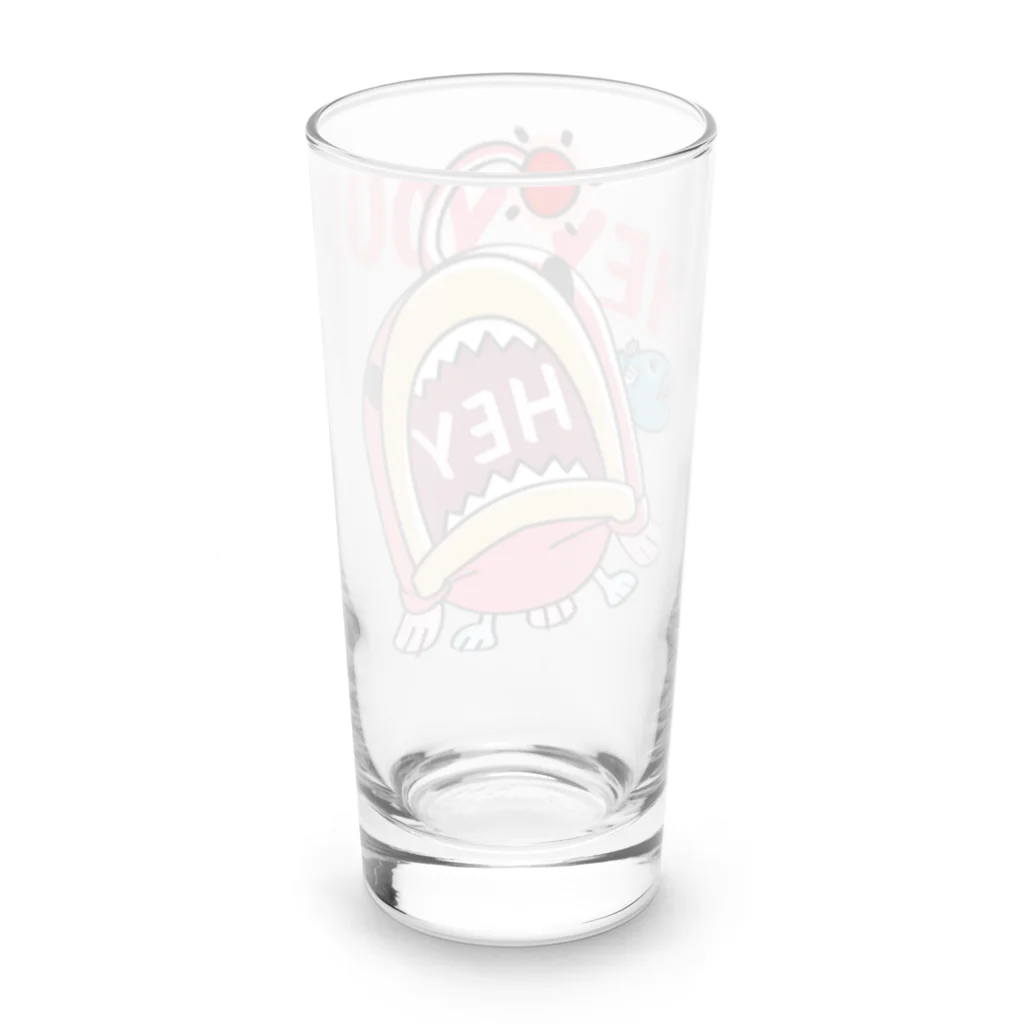 イラスト MONYAAT のHEY YOU!*釣れたかもA* Long Sized Water Glass :back