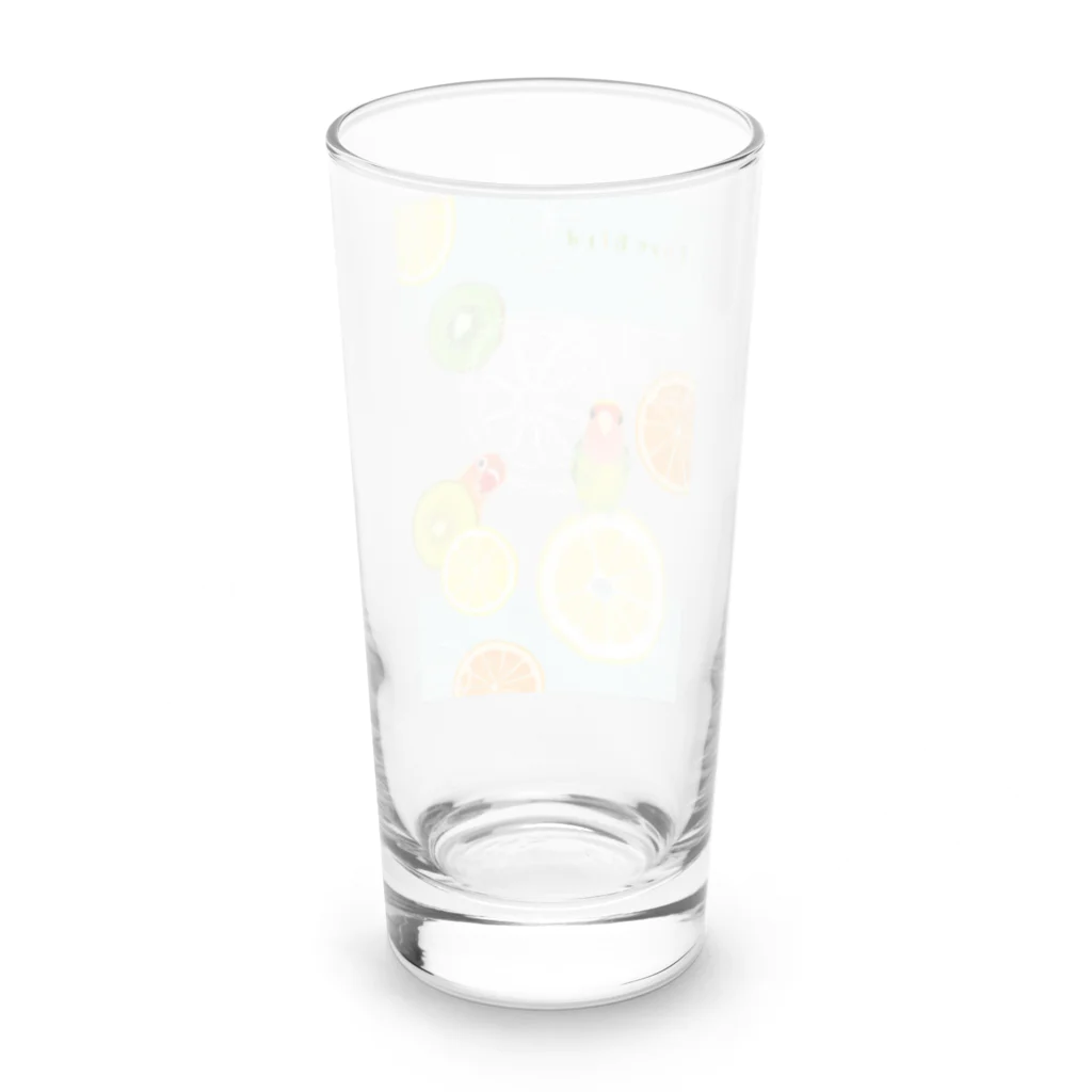 小桜森のラブバとフルーツ Long Sized Water Glass :back