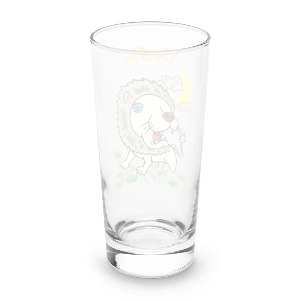 Siderunの館 B2のゆるスカジャン柄（ほわいとらいおん） Long Sized Water Glass :back