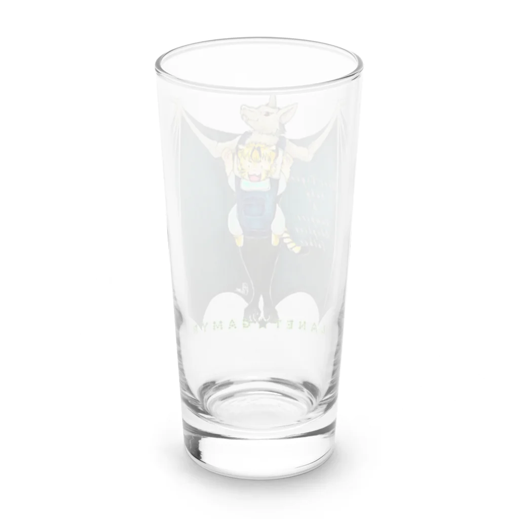 ぷらねっとガミュラのワータイガーベビーと吸血鬼養父 Long Sized Water Glass :back