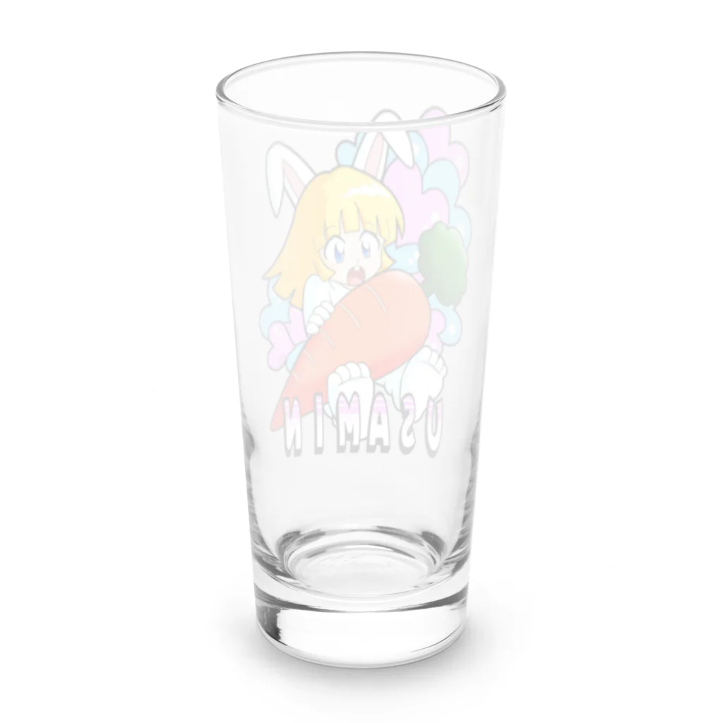 ほしまろずのうさみん(ロゴ入り) Long Sized Water Glass :back