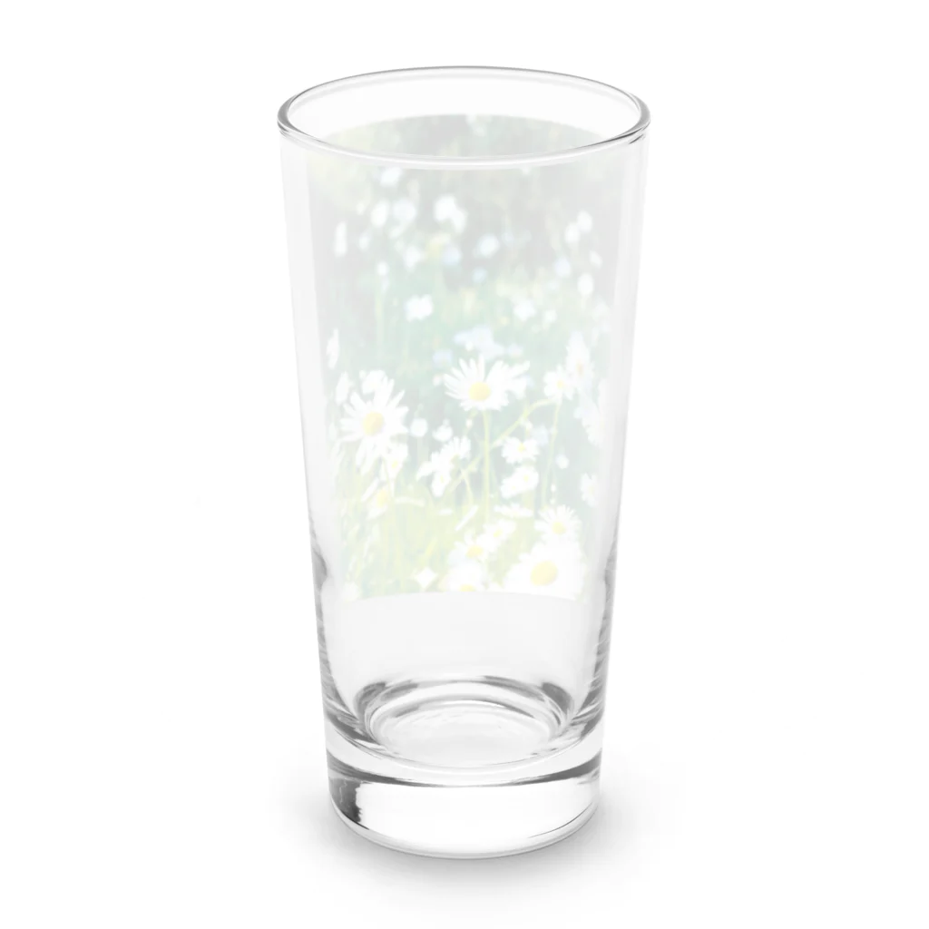akane_art（茜音工房）の癒しの風景（シャスタデイジー） Long Sized Water Glass :back