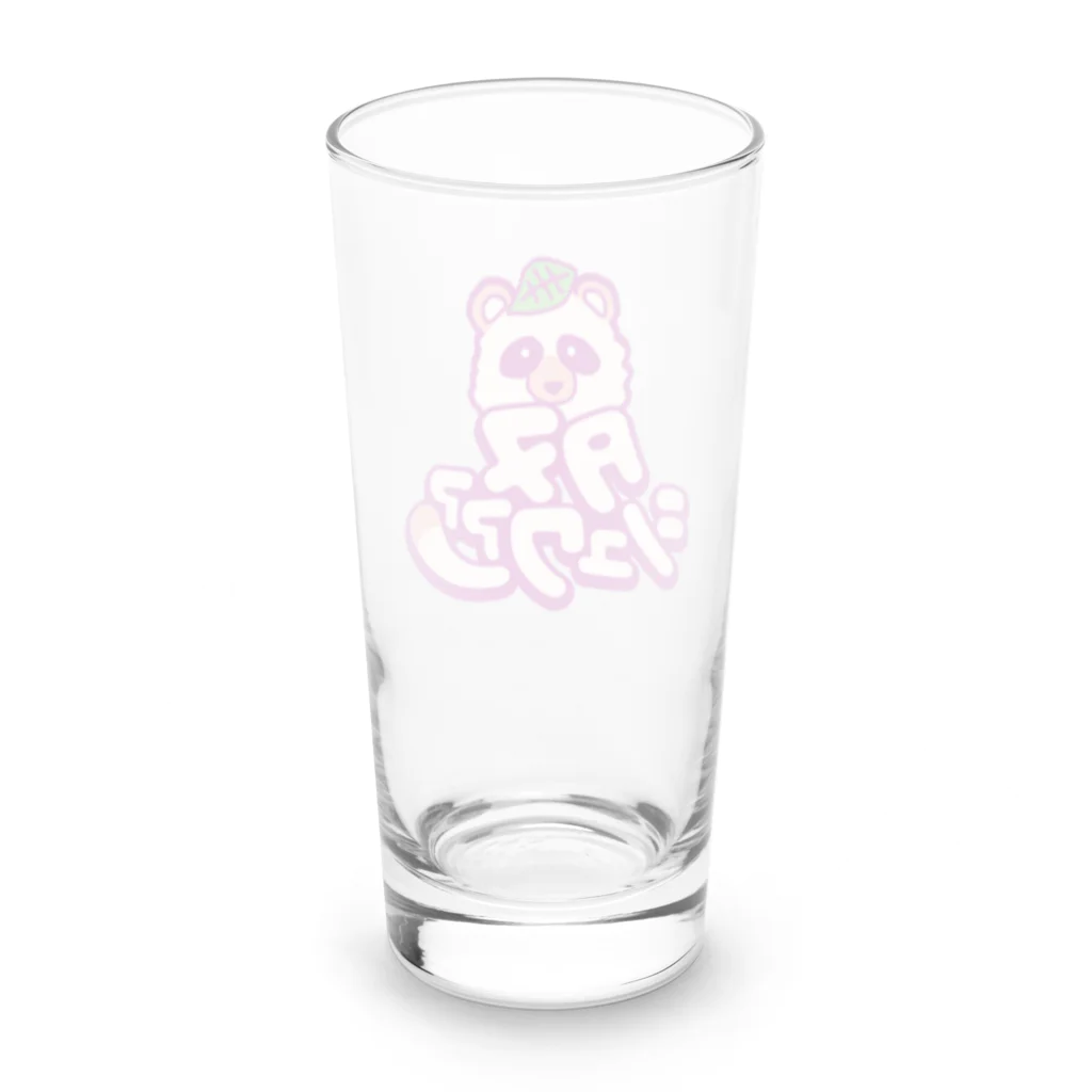 tanuki_msのジンジャーエール・タヌシュアァァ　ロゴ  Long Sized Water Glass :back