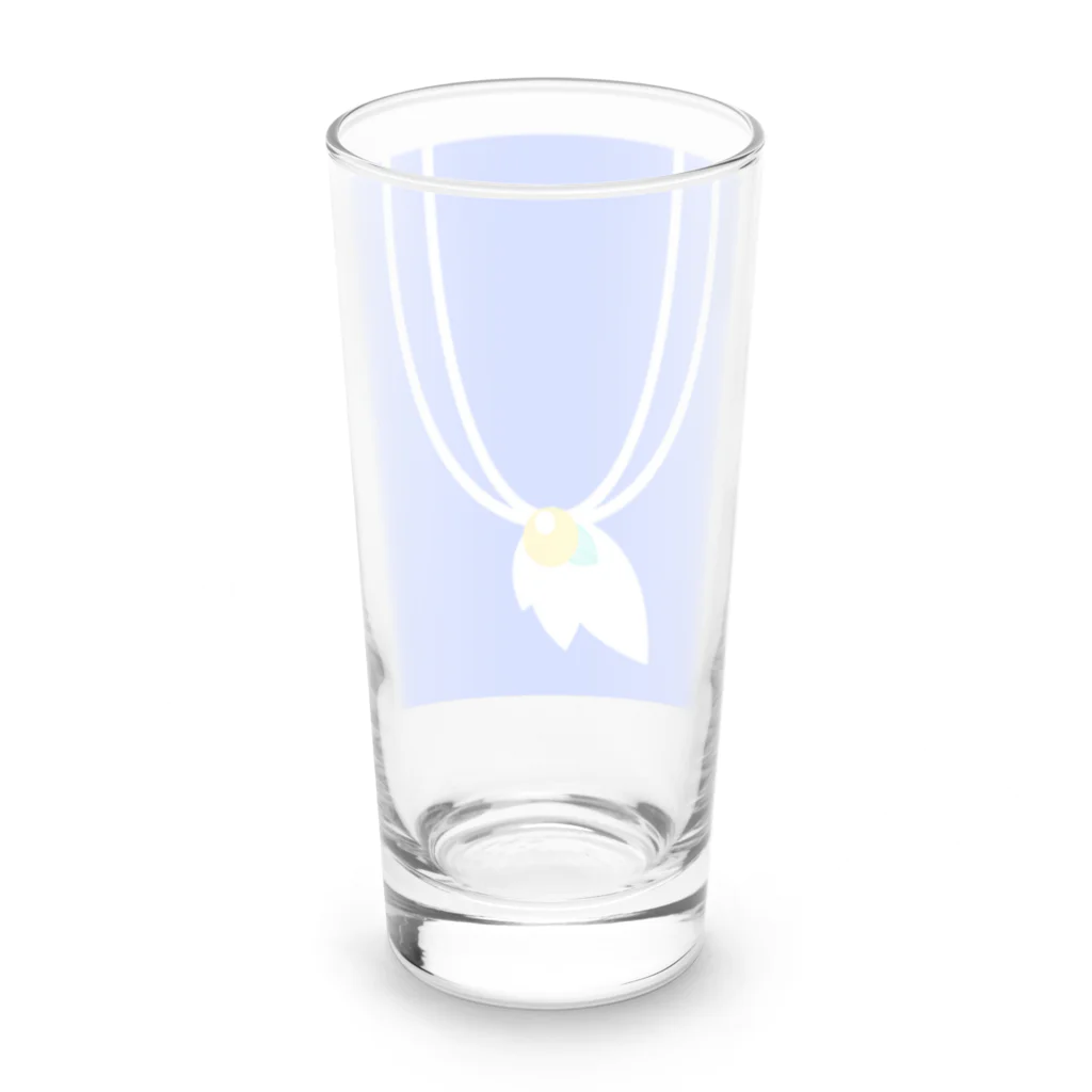 pastelia　shopのおまもりの羽 Long Sized Water Glass :back