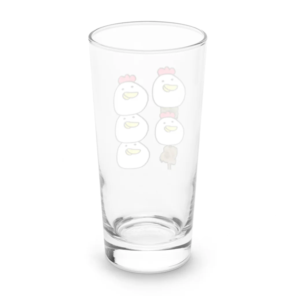 にわとり専門店のねぎま鶏鶏 Long Sized Water Glass :back