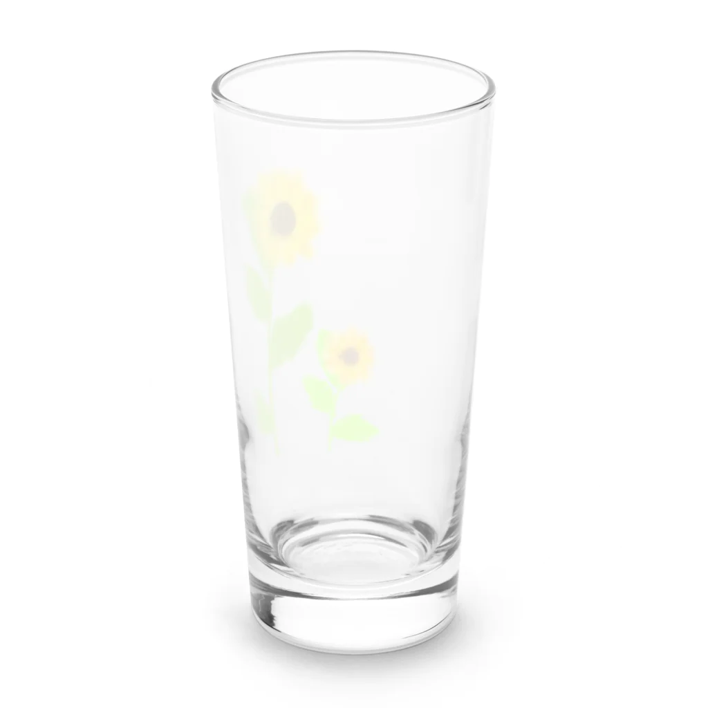 Lily bird（リリーバード）の風に揺れる向日葵 Long Sized Water Glass :back