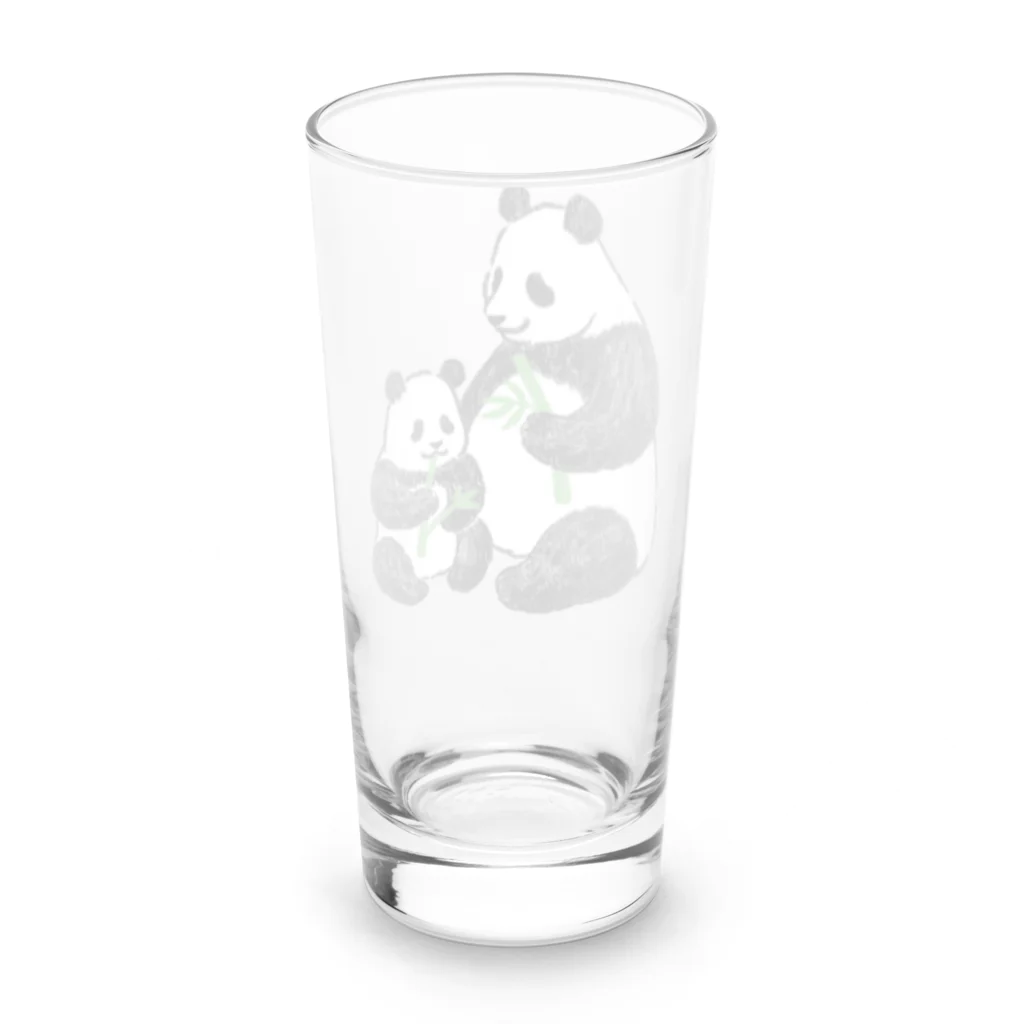 chippokeのパンダの親子 Long Sized Water Glass :back