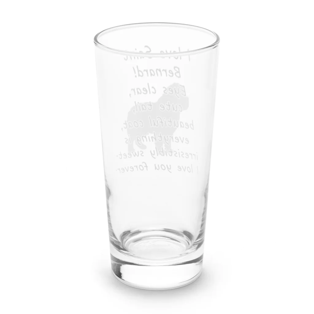 onehappinessのセントバーナード Long Sized Water Glass :back