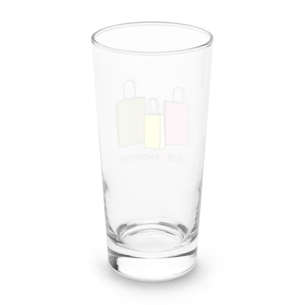 ヨープキャンが気になったの紙袋 LOVE SHOPPING Long Sized Water Glass :back