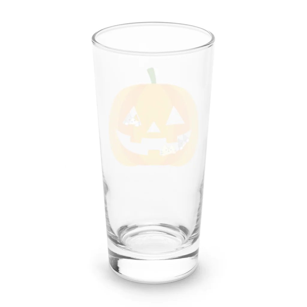 めいぷるのかぼちゃにゃ Long Sized Water Glass :back