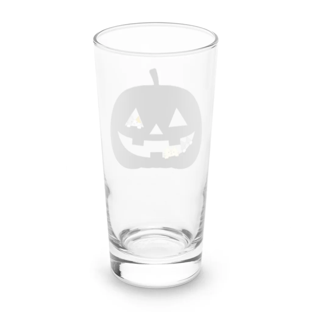 めいぷるのかぼちゃにゃ(シルエット) Long Sized Water Glass :back