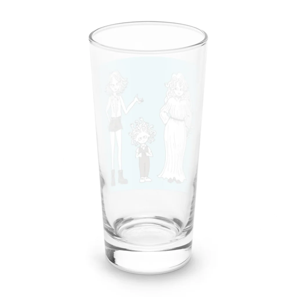 杜の魚のゴルゴン三姉妹 Long Sized Water Glass :back