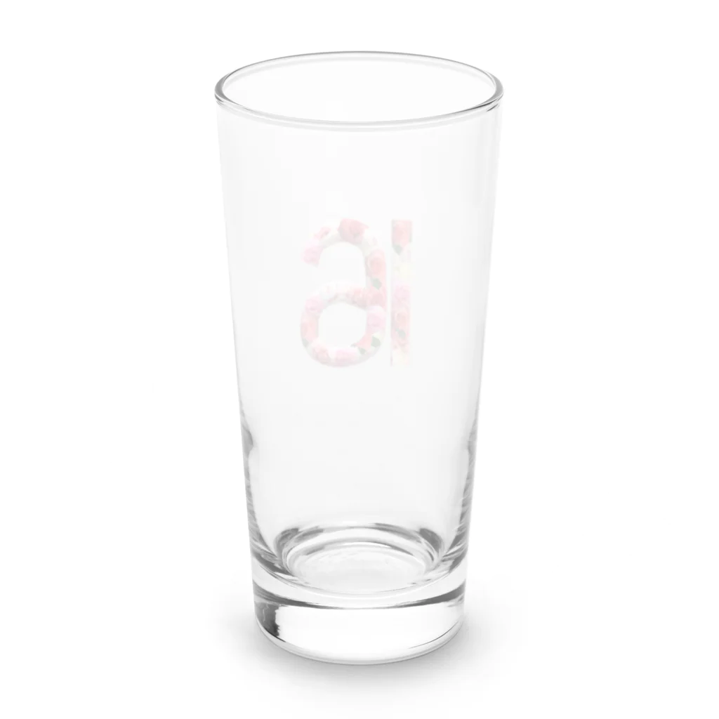 カラフルマルシェのフラワー数字シリーズ「16」 Long Sized Water Glass :back