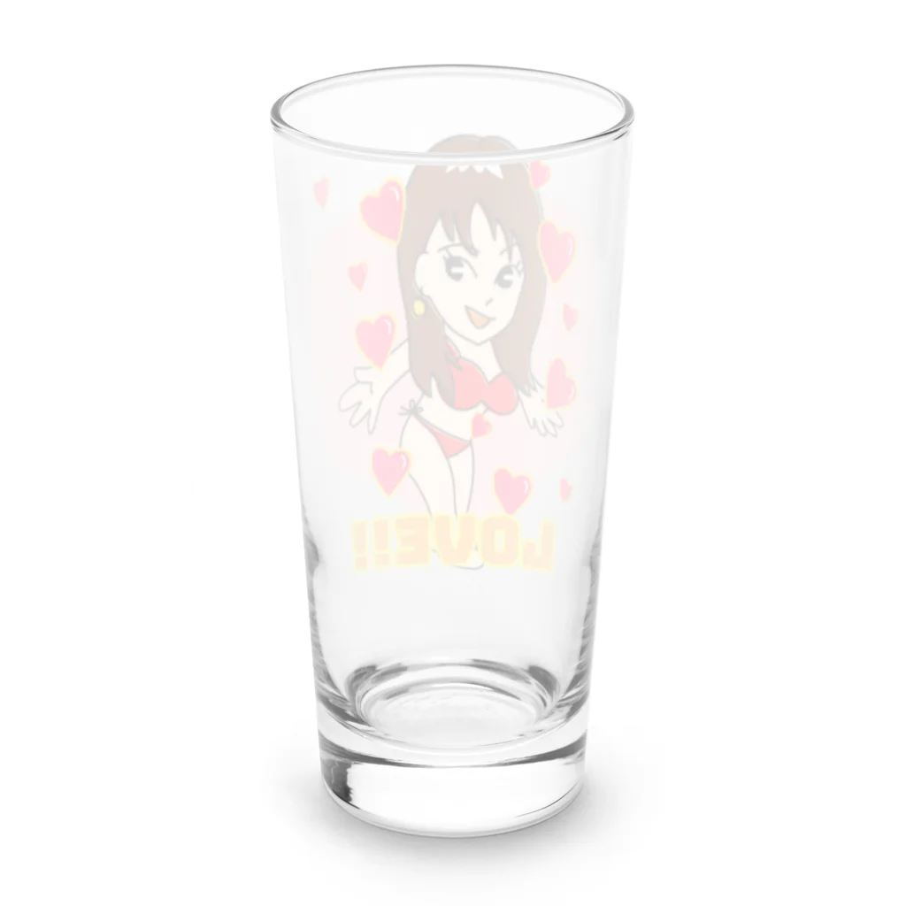 ラジオディレクターりかちゃんのラジオディレクターりかちゃん Long Sized Water Glass :back