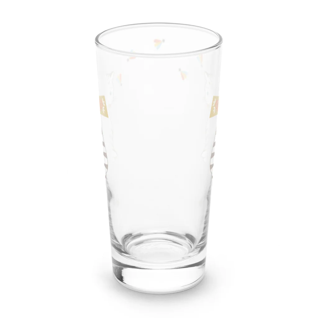 Amiの羽子板白虎 Long Sized Water Glass :back