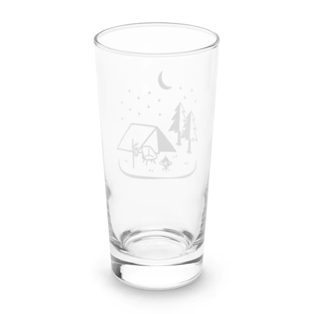 Andiamoのキャンプな夜（黒） Long Sized Water Glass :back