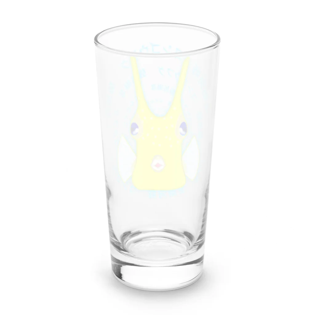 LalaHangeulのコンゴウフグ　日本語サークル Long Sized Water Glass :back