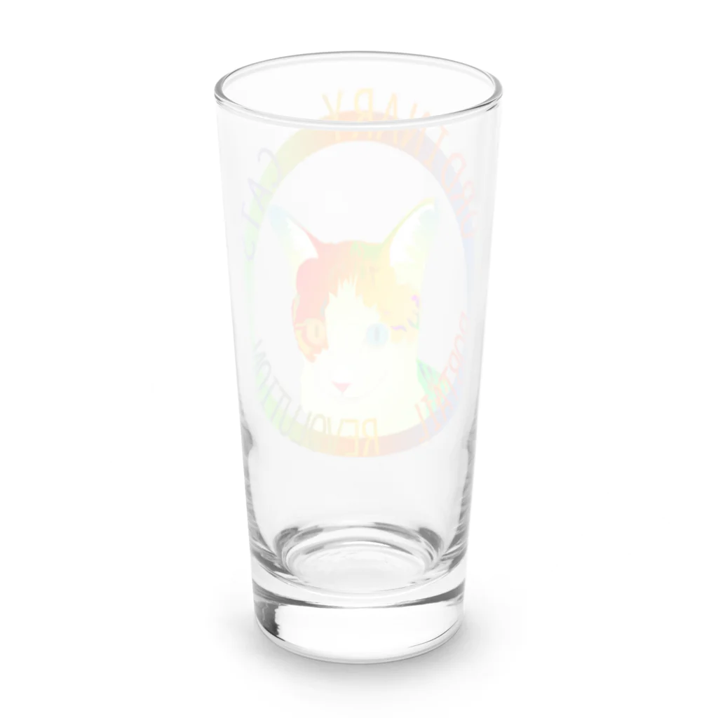 『NG （Niche・Gate）』ニッチゲート-- IN SUZURIのOrdinary Cats01h.t.(夏) Long Sized Water Glass :back