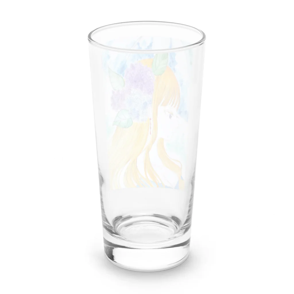 中西屋(歯車)のアジサイ乙女 Long Sized Water Glass :back