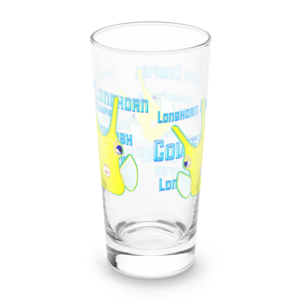 LalaHangeulのLonghorn Cowfish(コンゴウフグ) Long Sized Water Glass :back