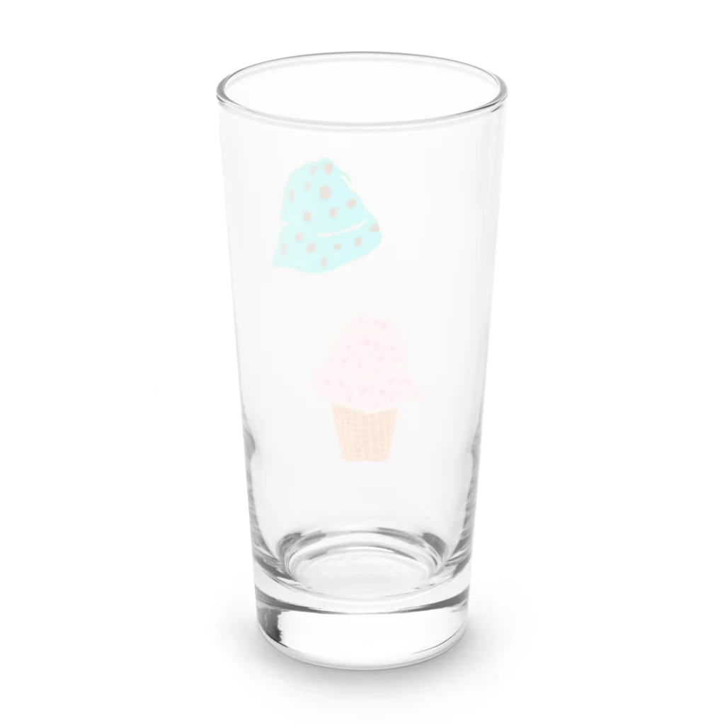 ホームタウンスター　Hometown Star のダブル アイスクリームコーン　Double Scooped Ice Cream Cone  Long Sized Water Glass :back