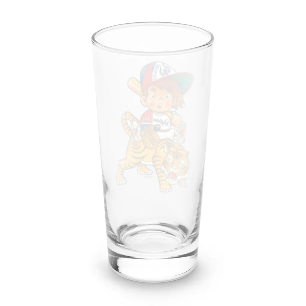 バッファ君  goods【近鉄バファローズ／1976-1996】の『虎！とら！トラ！』【バッファ君】 Long Sized Water Glass :back