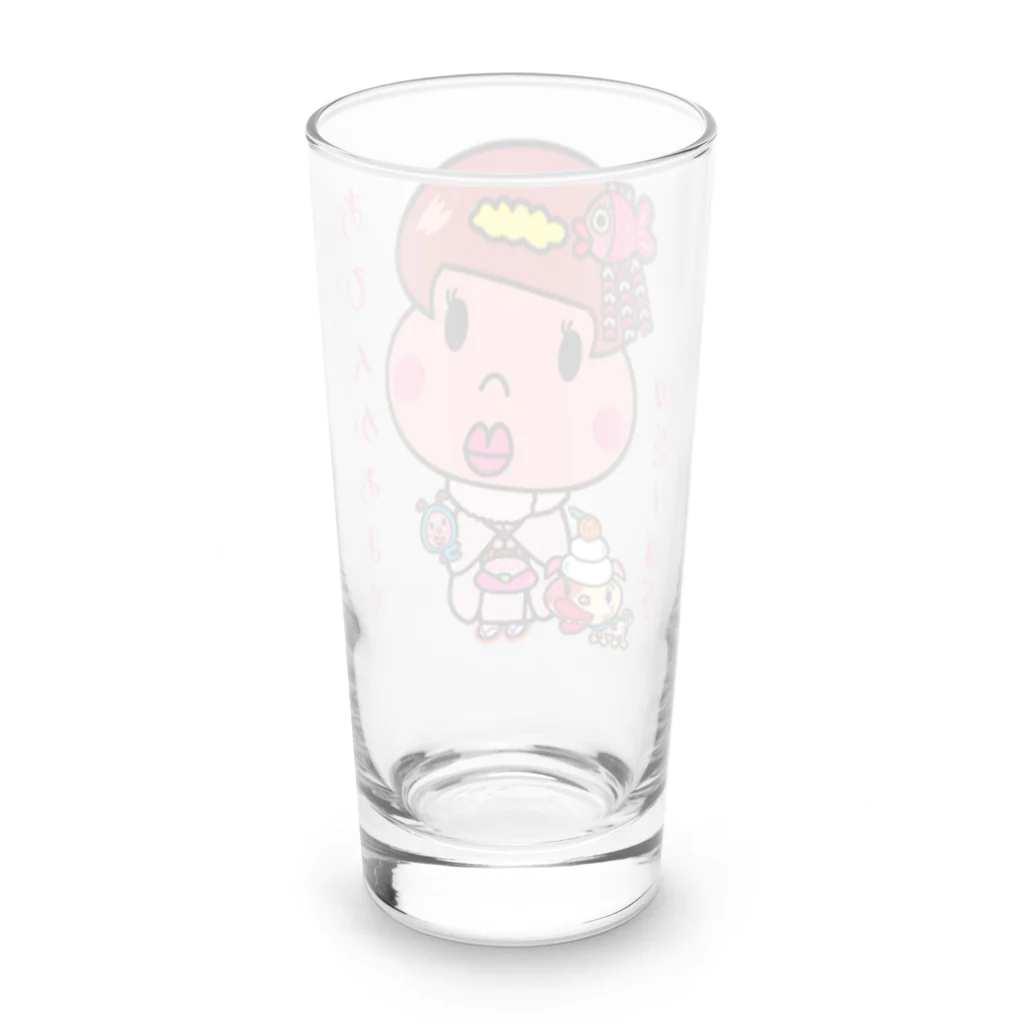 ドレメヒロコのおひんちゃん Long Sized Water Glass :back