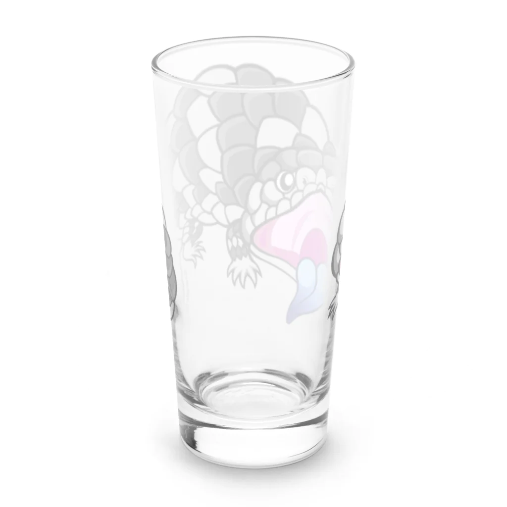 もむのふの爬虫類グッズやさんのマツカサトカゲちゃん Long Sized Water Glass :back