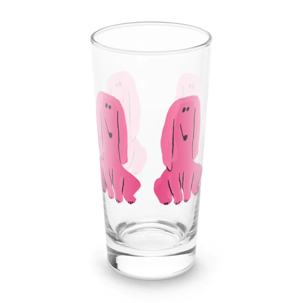 boorichanのピンクのわんわん Long Sized Water Glass :back