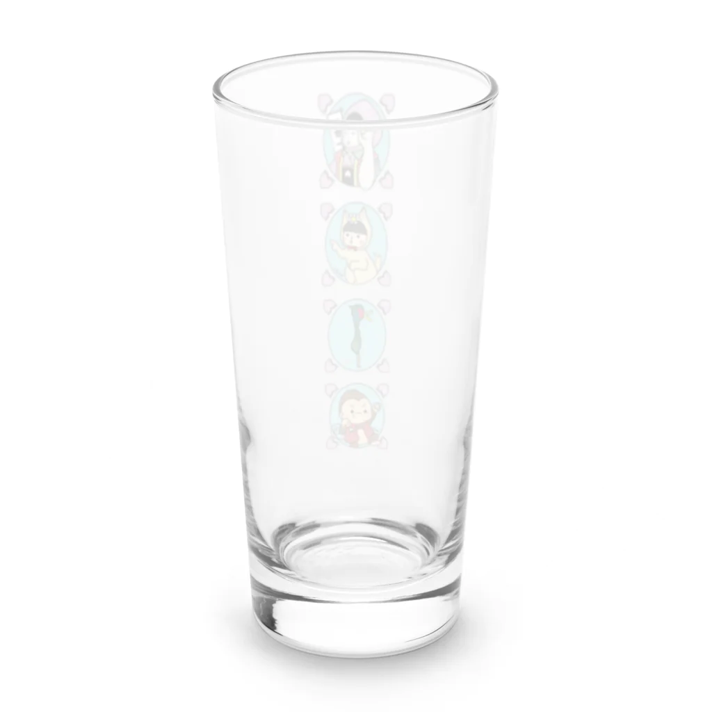 のんつ屋の桃尻娘御一行御守り Long Sized Water Glass :back