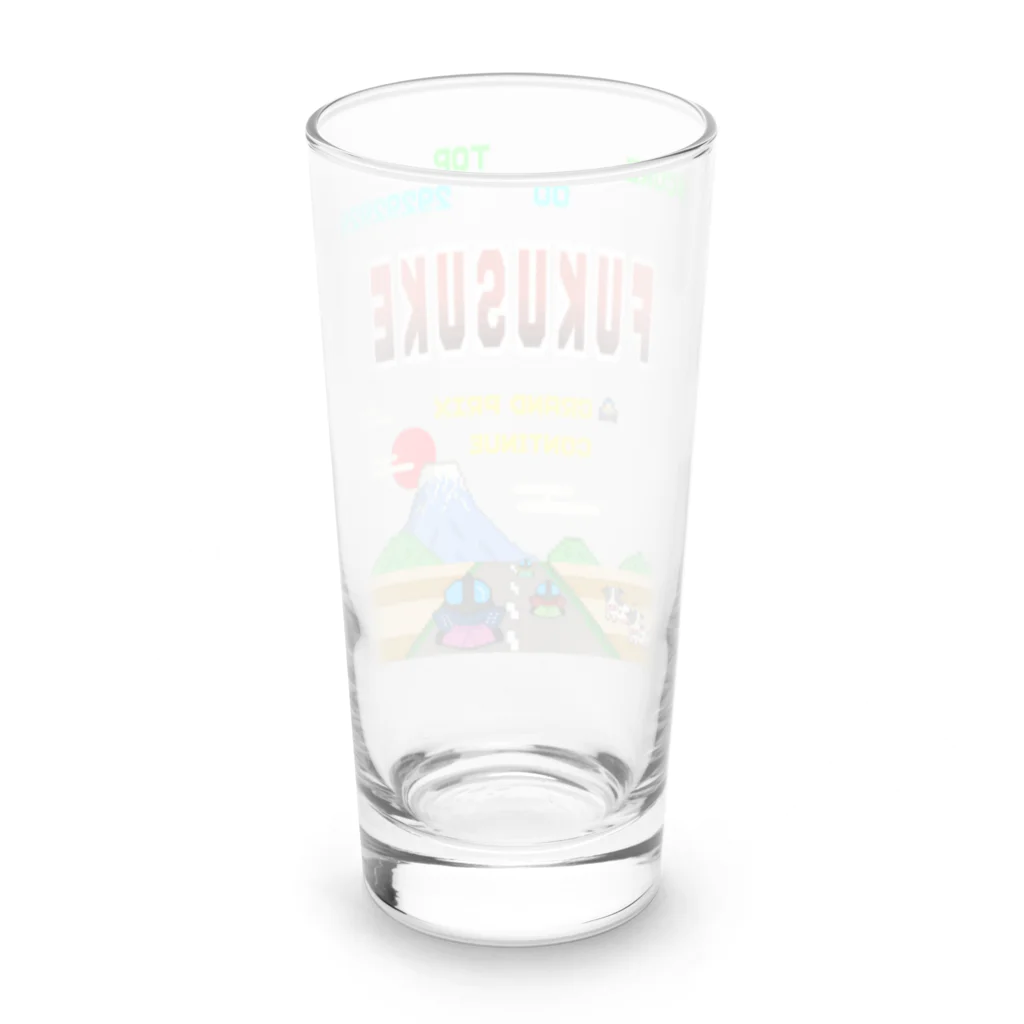 Siderunの館 B2のレトロゲーム風な福助 Long Sized Water Glass :back