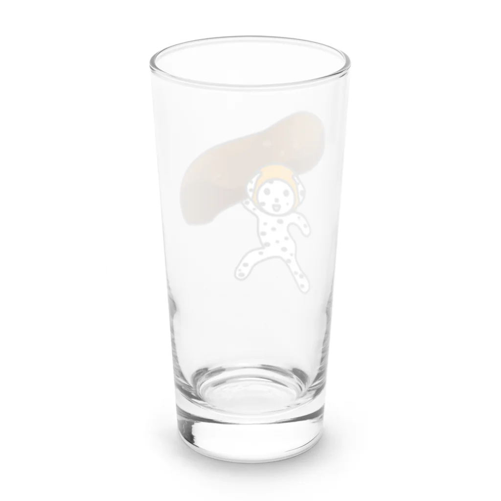 ヨープキャンが気になったのかりんとういぬ Long Sized Water Glass :back