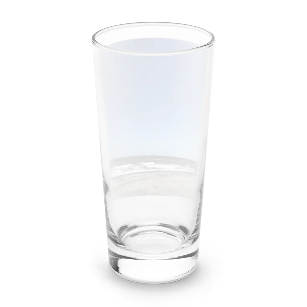 我欲無欲のビーチクリーンしてる海岸 Long Sized Water Glass :back