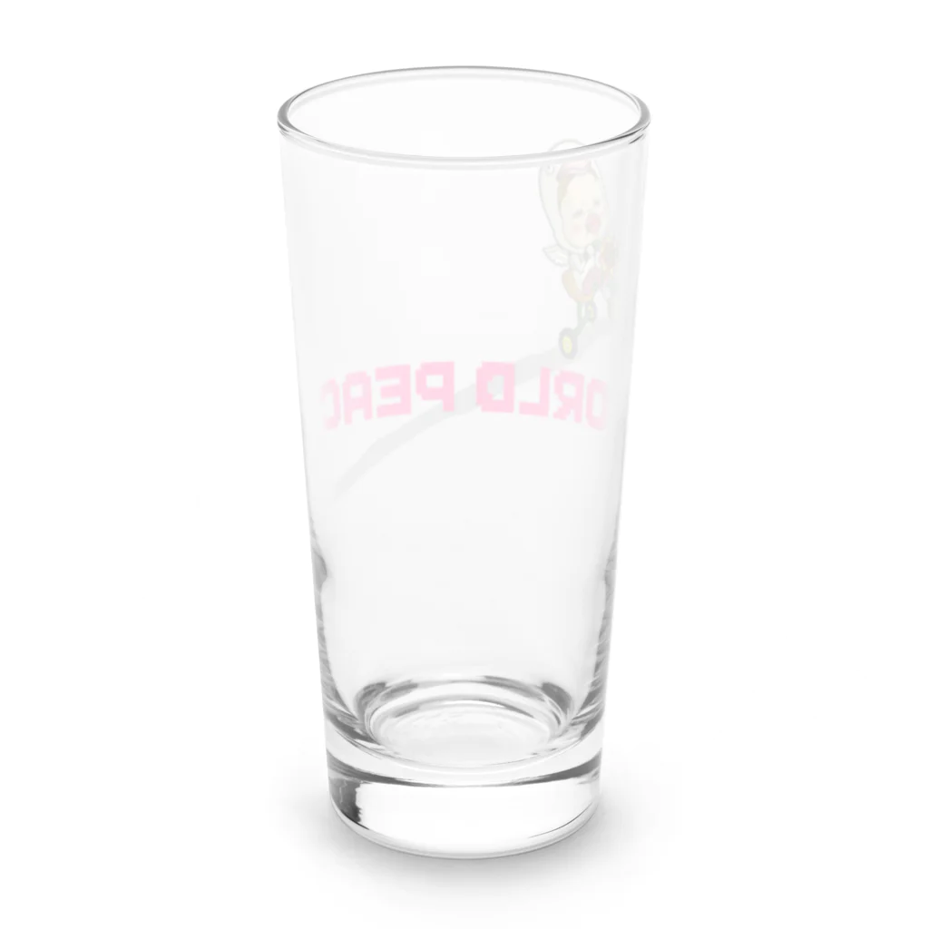 Siderunの館 B2の世界平和だよ！さげみちゃん（ドット文字） Long Sized Water Glass :back