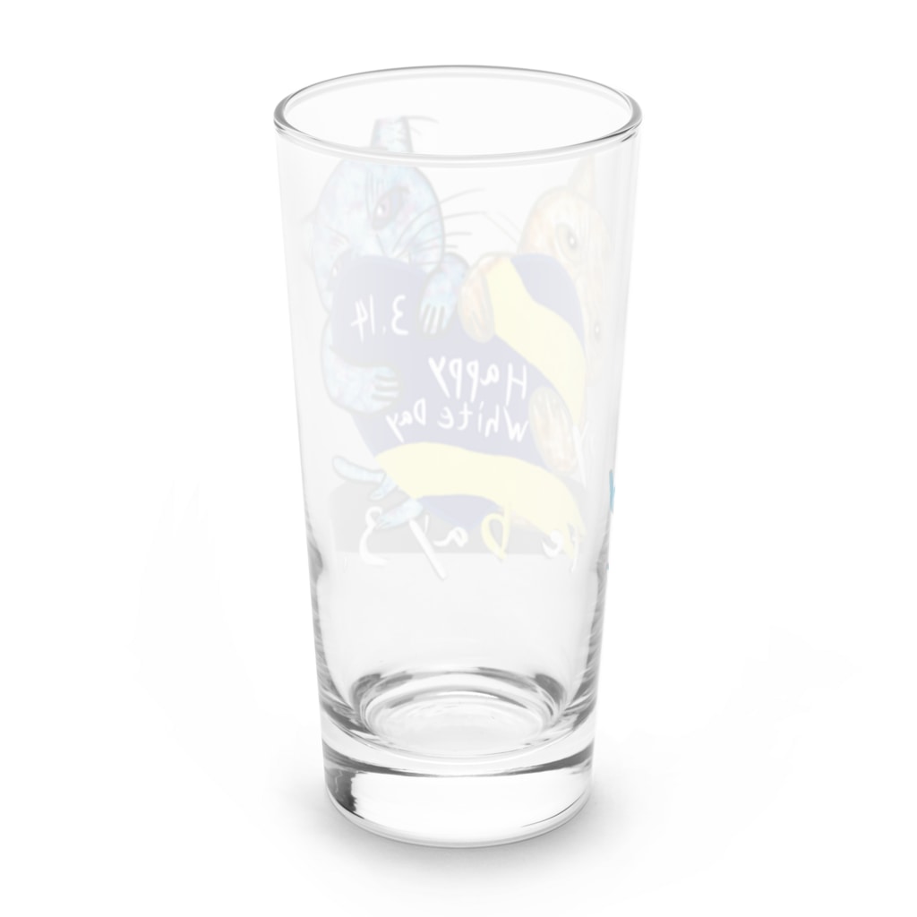 AkironBoy's_ShopのHappy White Day 3.14 〜あなたは誰にお返ししますか❓〜 Long Sized Water Glass :back