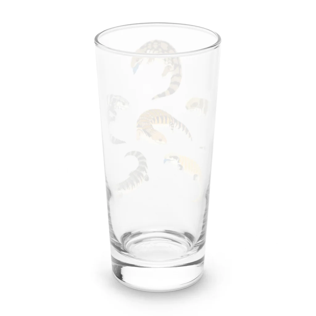 ありまる商店のアオジタだらけ！ Long Sized Water Glass :back