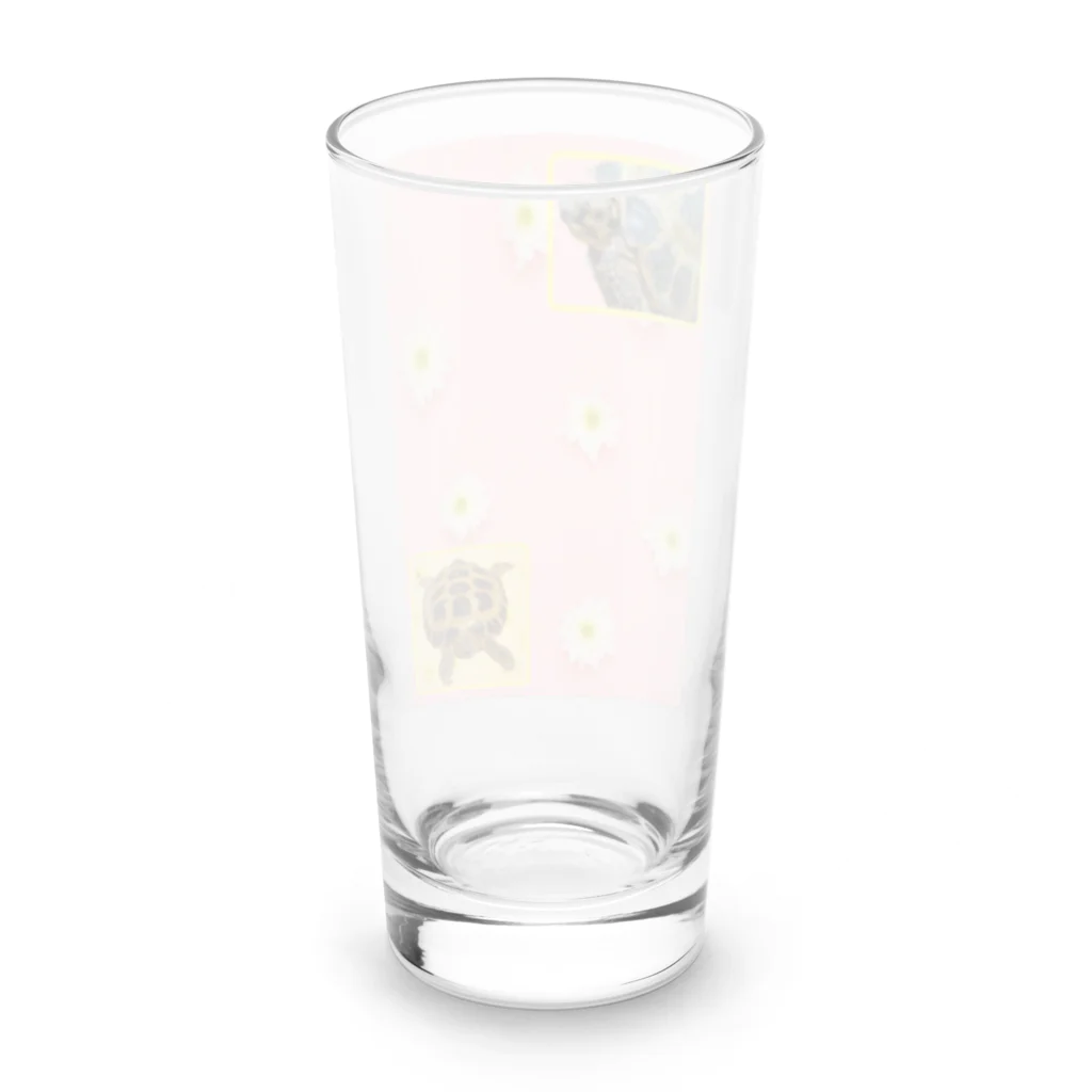 ロシアリクガメのサロンちゃんのお店のホントはかわいい Long Sized Water Glass :back