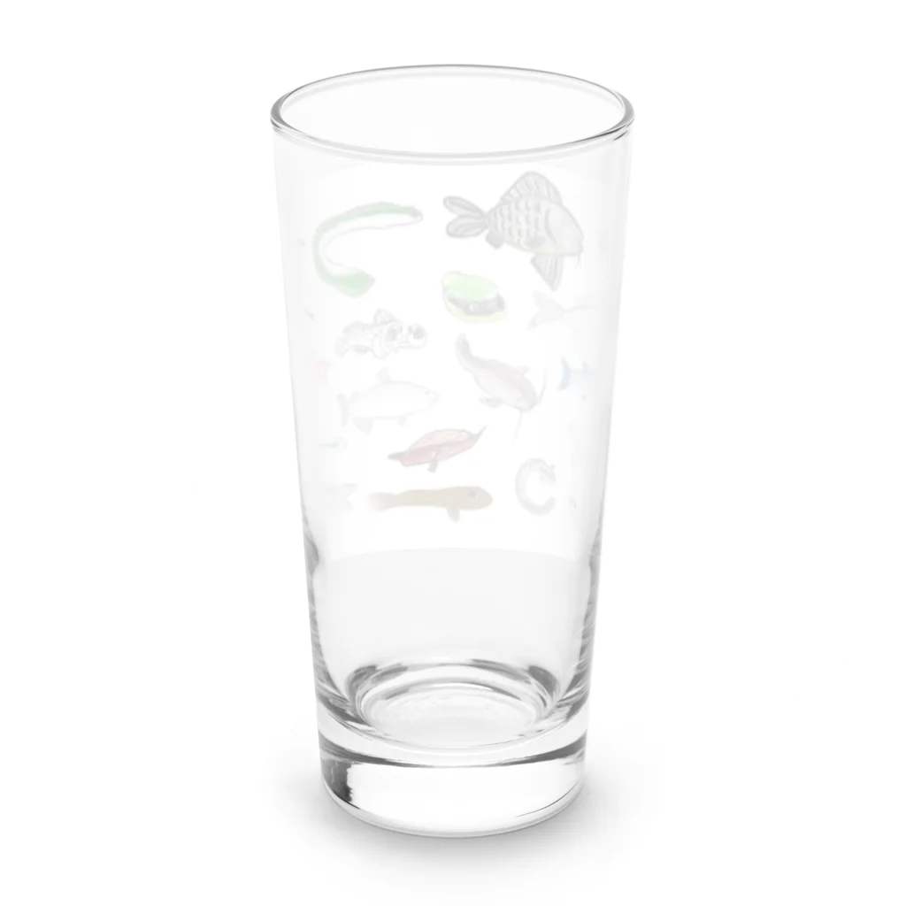 kasumigauraACのみんなで描いた霞ヶ浦の生き物 Long Sized Water Glass :back