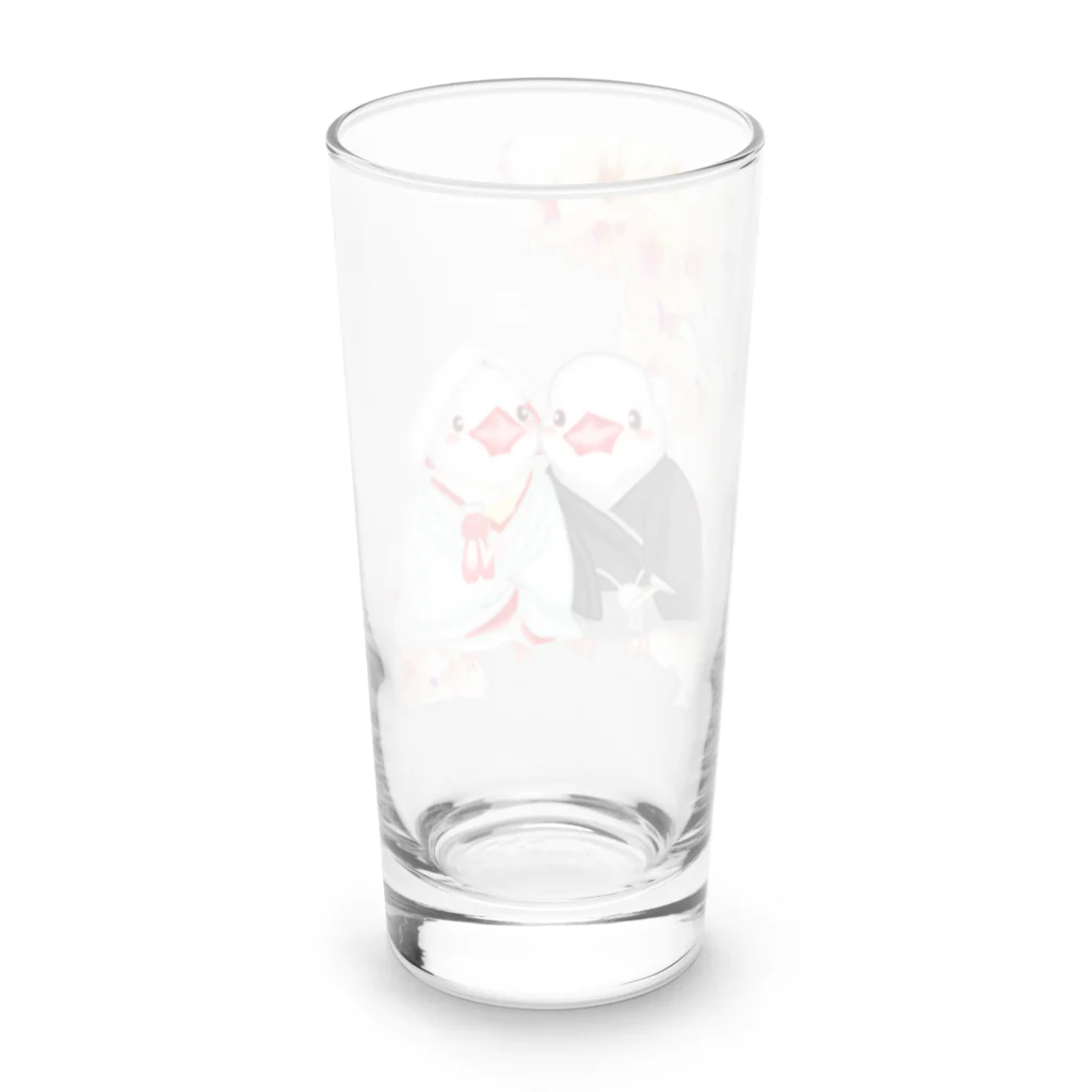 Lily bird（リリーバード）の和婚文鳥ず Long Sized Water Glass :back