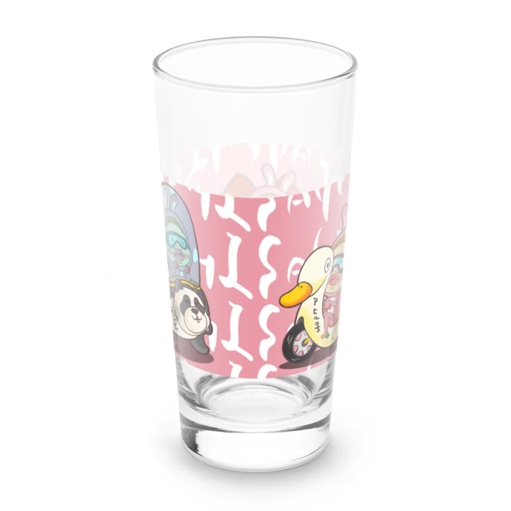 Siderunの館 B2のコップ類だよ！さげみちゃん(背景赤) Long Sized Water Glass :back