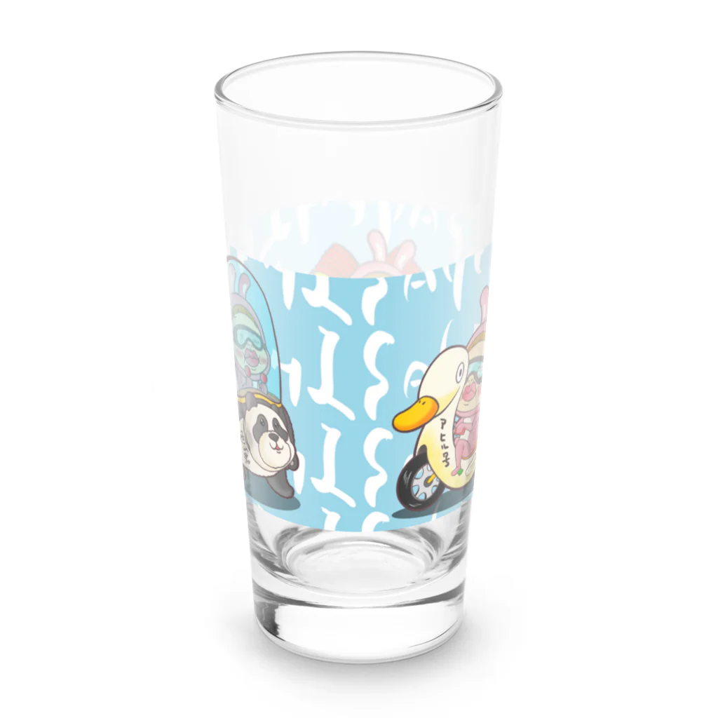 Siderunの館 B2のコップ類だよ！さげみちゃん(背景青) Long Sized Water Glass :back