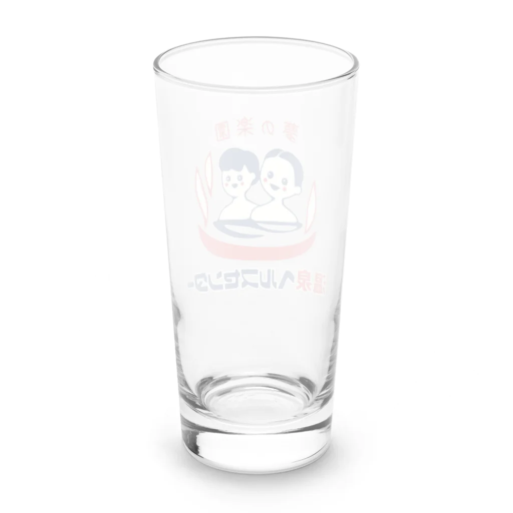 温泉グッズ@ブーさんとキリンの生活の【小】温泉ヘルスセンター Long Sized Water Glass :back